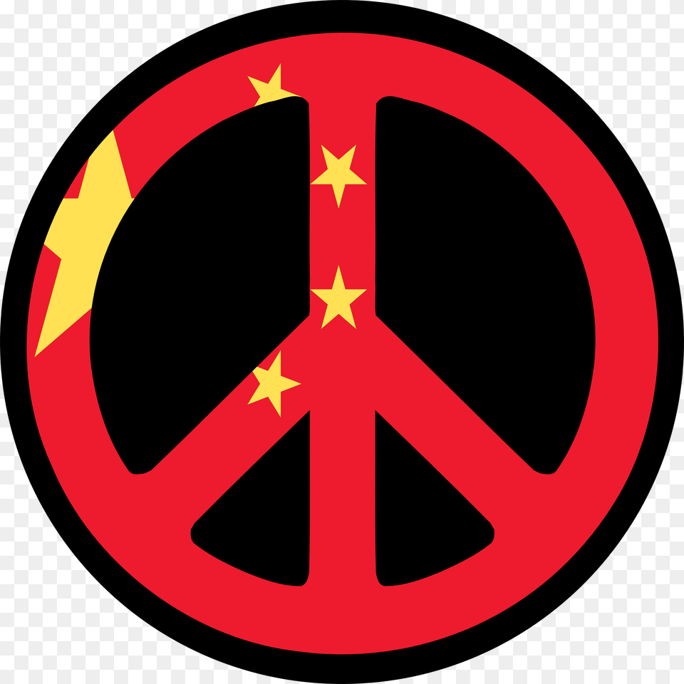 China Flag Peace Symbol Fav Chinese New Year 555px New Peace Symbol, Alloy Wheel, Vehicle, Transportation, Tire Png