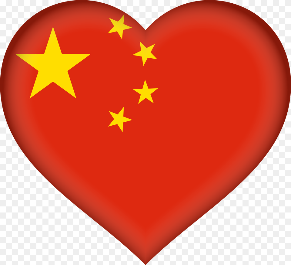 China Flag Transparent Quality China And Us Flag, Heart, Balloon, Symbol Png