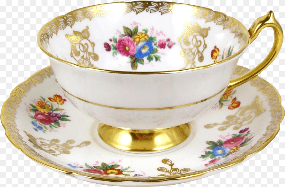 China Floral Tea Cups Bowl, Cup, Saucer, Tape, Plate Png