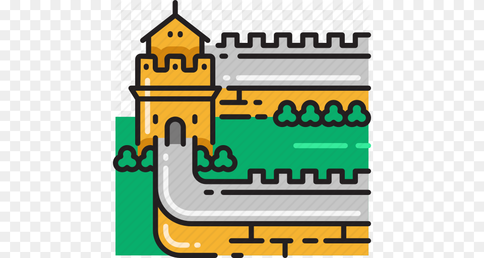 China Great Wall Of China Wall Icon, Architecture, Building, Castle, Fortress Png