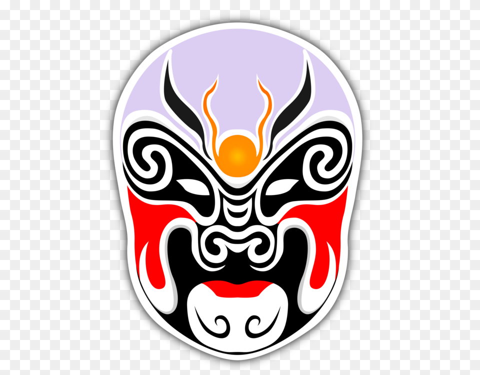 China Mask Peking Opera Chinese Opera, Food, Ketchup, Emblem, Symbol Png Image