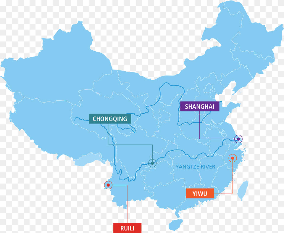 China S Key Cities From Local Places To Global Players Blank Map Of China, Chart, Plot, Atlas, Diagram Png