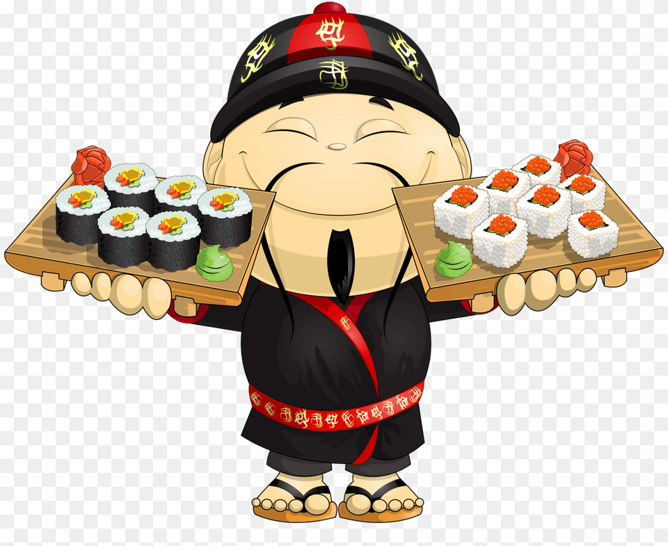 China Sushi People And Funny People, Dish, Food, Meal, Grain Free Png