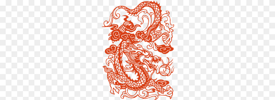 China Transparent Dragon Clip Art Black And White Library Paper Cut Out Dragon, Pattern, Animal, Mammal, Tiger Free Png Download