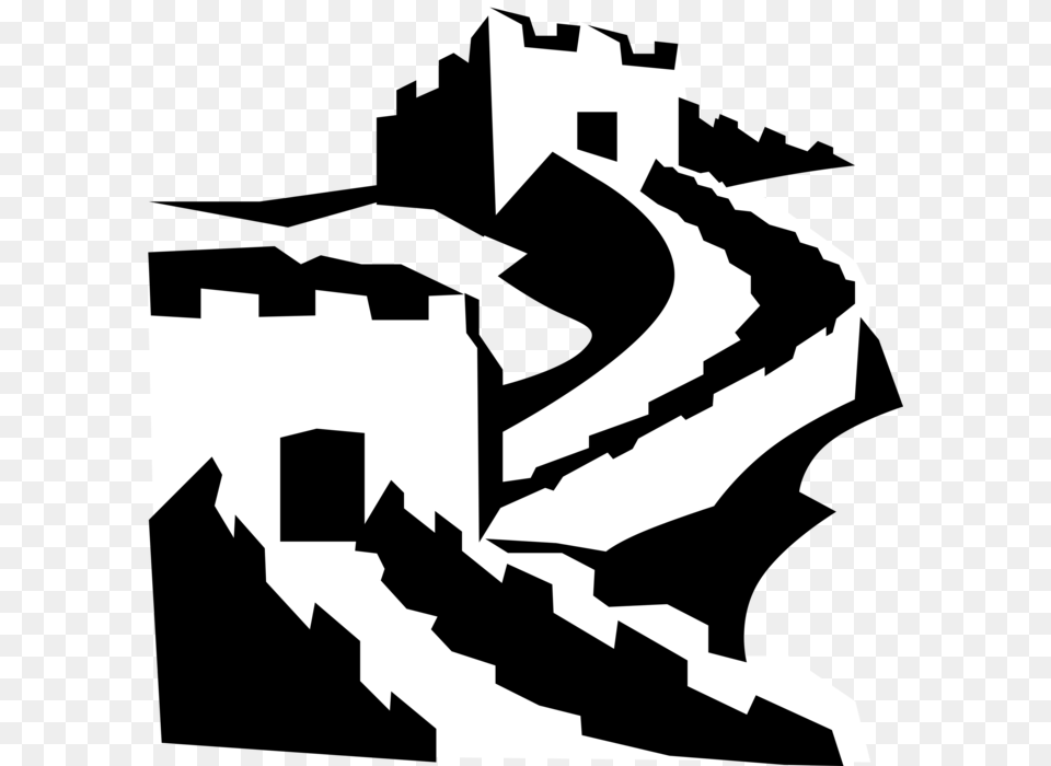 China Vector Great Wall Of China Vector, Person, People, Architecture, Staircase Free Transparent Png