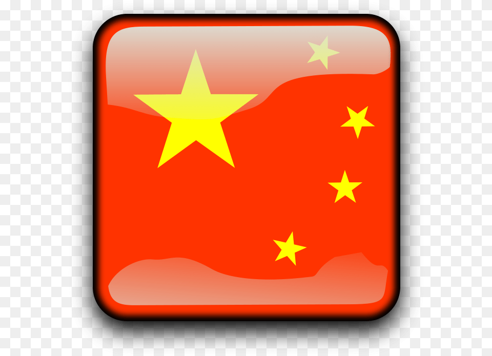 China Vector Button China Flag, Star Symbol, Symbol, First Aid Png