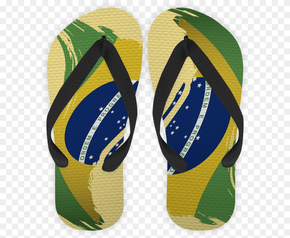 Chinelo Bandeira Do Brasil I De Lemon Pepperna, Clothing, Flip-flop, Footwear Free Png Download