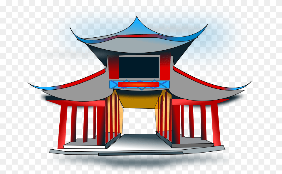Chinese Architecture, Stage, Gate, Torii Png