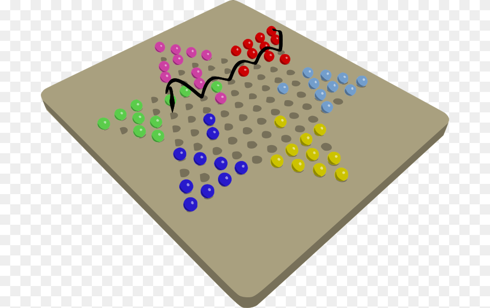 Chinese Checkers Game In Progress Chinese Checkers Clipart Png