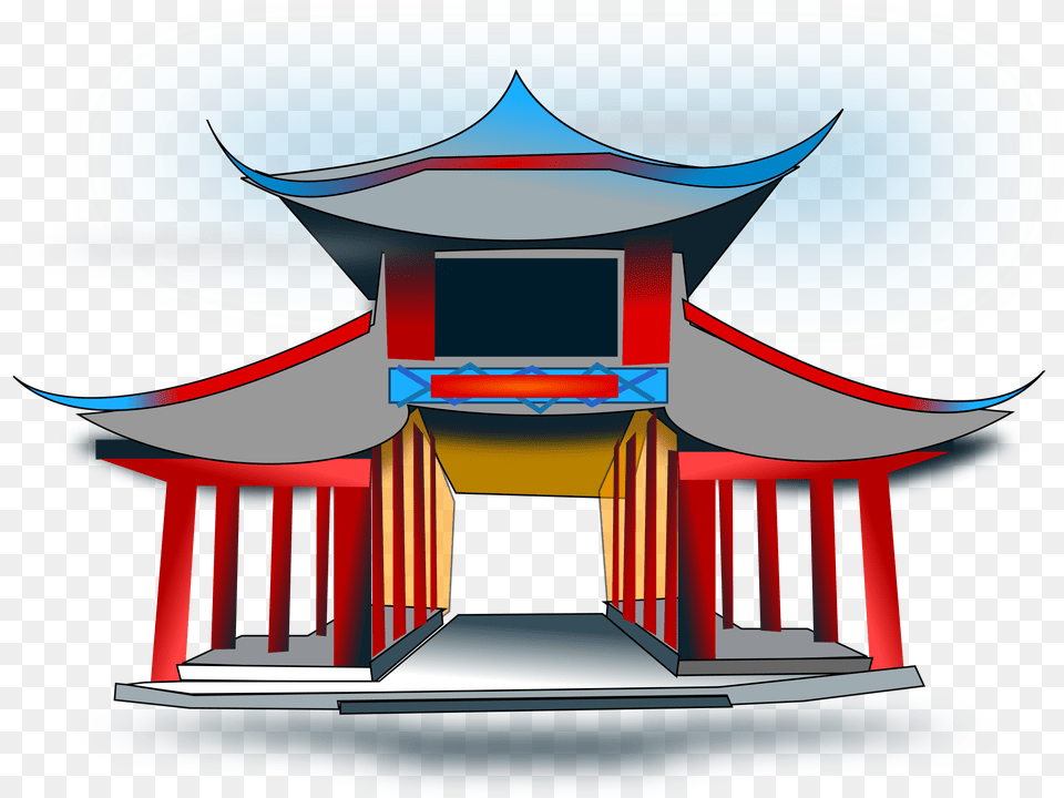 Chinese Clipart Chinese Theme Chinese Temple Clipart, Gate, Torii Free Transparent Png