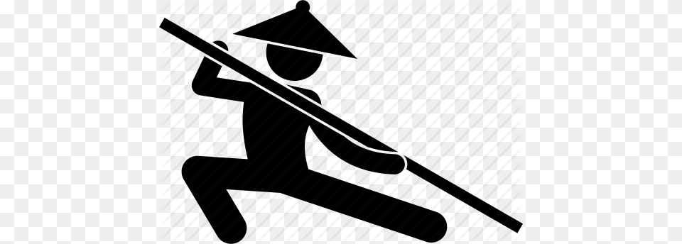 Chinese Defense Kungfu Martial Arts Self Stick Wushu Icon, Firearm, Gun, Rifle, Weapon Free Png Download