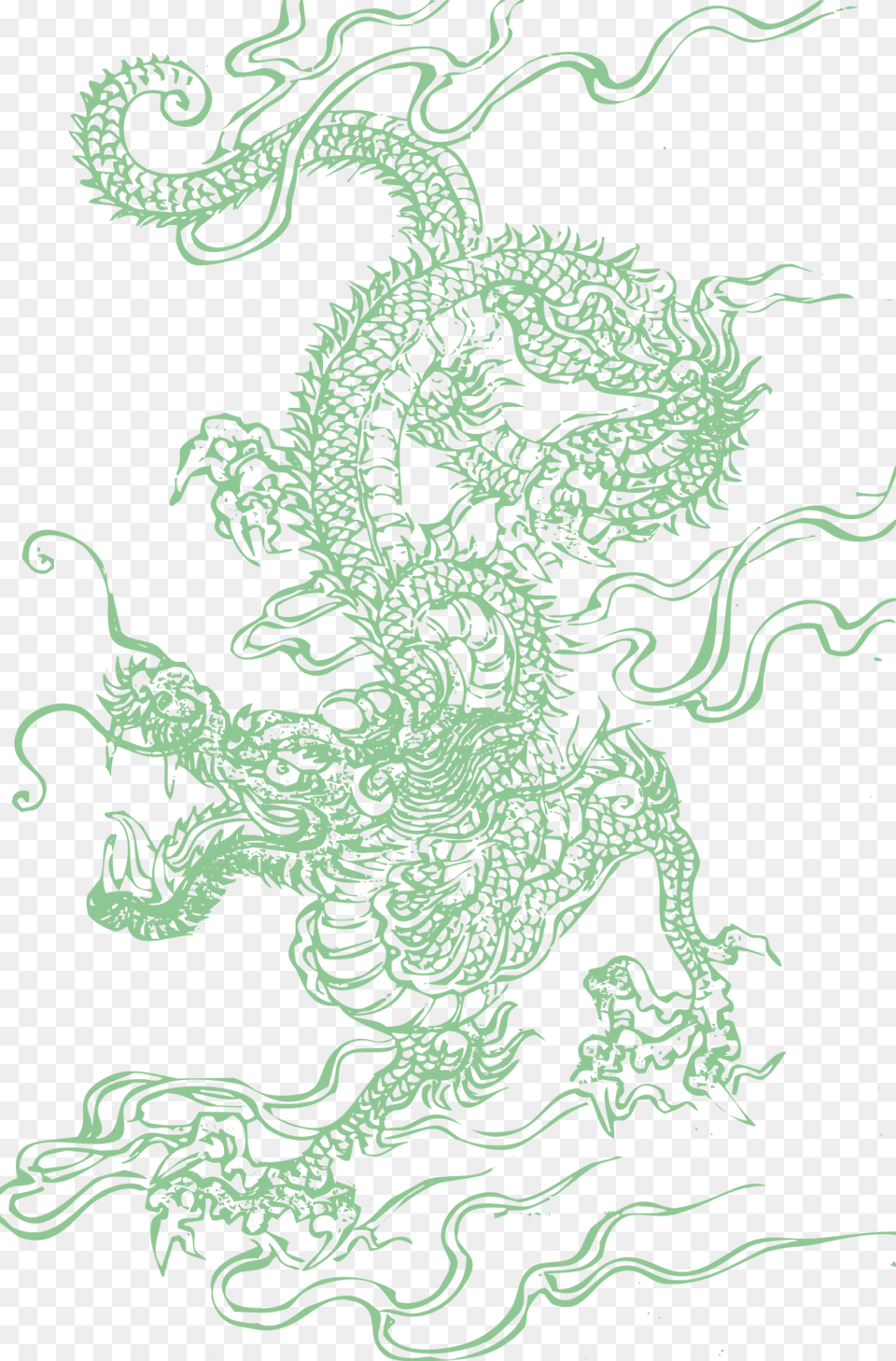 Chinese Dragon, Pattern, Plant Free Transparent Png