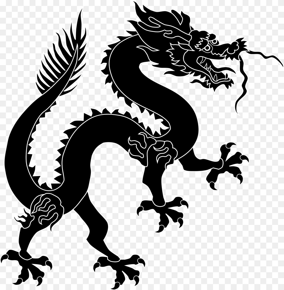 Chinese Dragon Chinese Dragon Silhouette Png