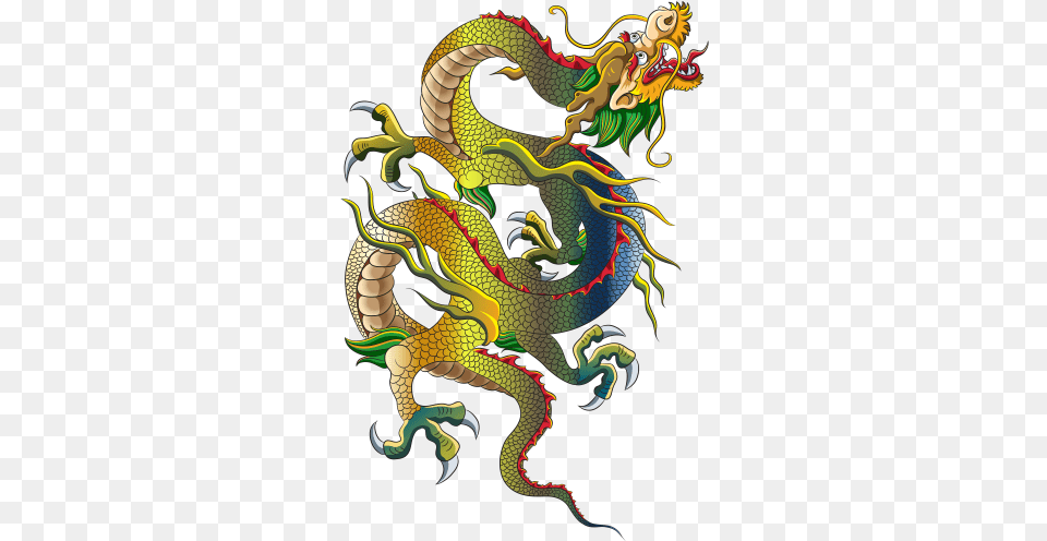 Chinese Dragon Clip Art Chinese Dragon Painting, Animal, Reptile, Snake Free Png Download