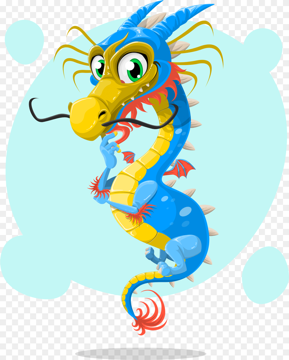 Chinese Dragon Clipart Image Chinese Dragon With Mustache Png