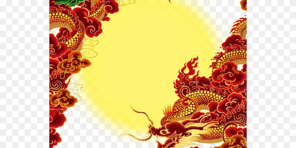 Chinese Dragon Clipart Moon Festival Red Chinese Dragons, Pattern Png