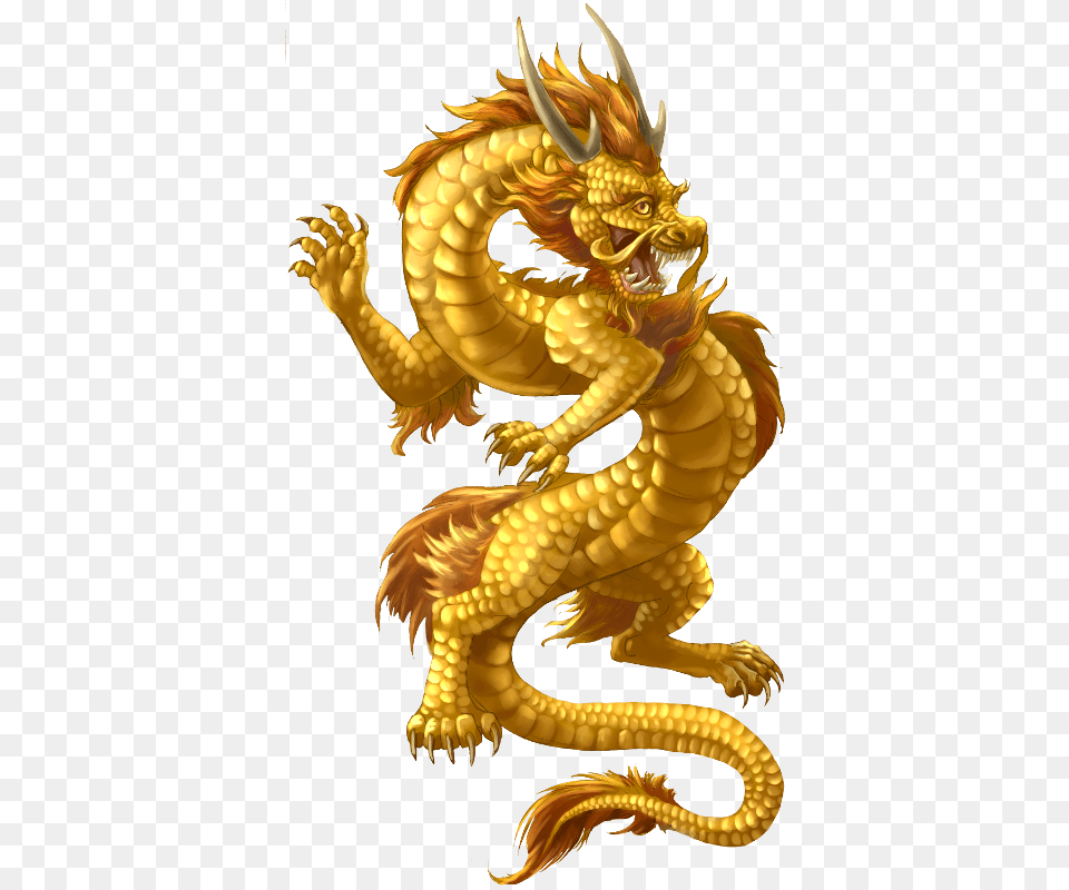 Chinese Dragon Gold, Animal, Reptile, Snake Png Image