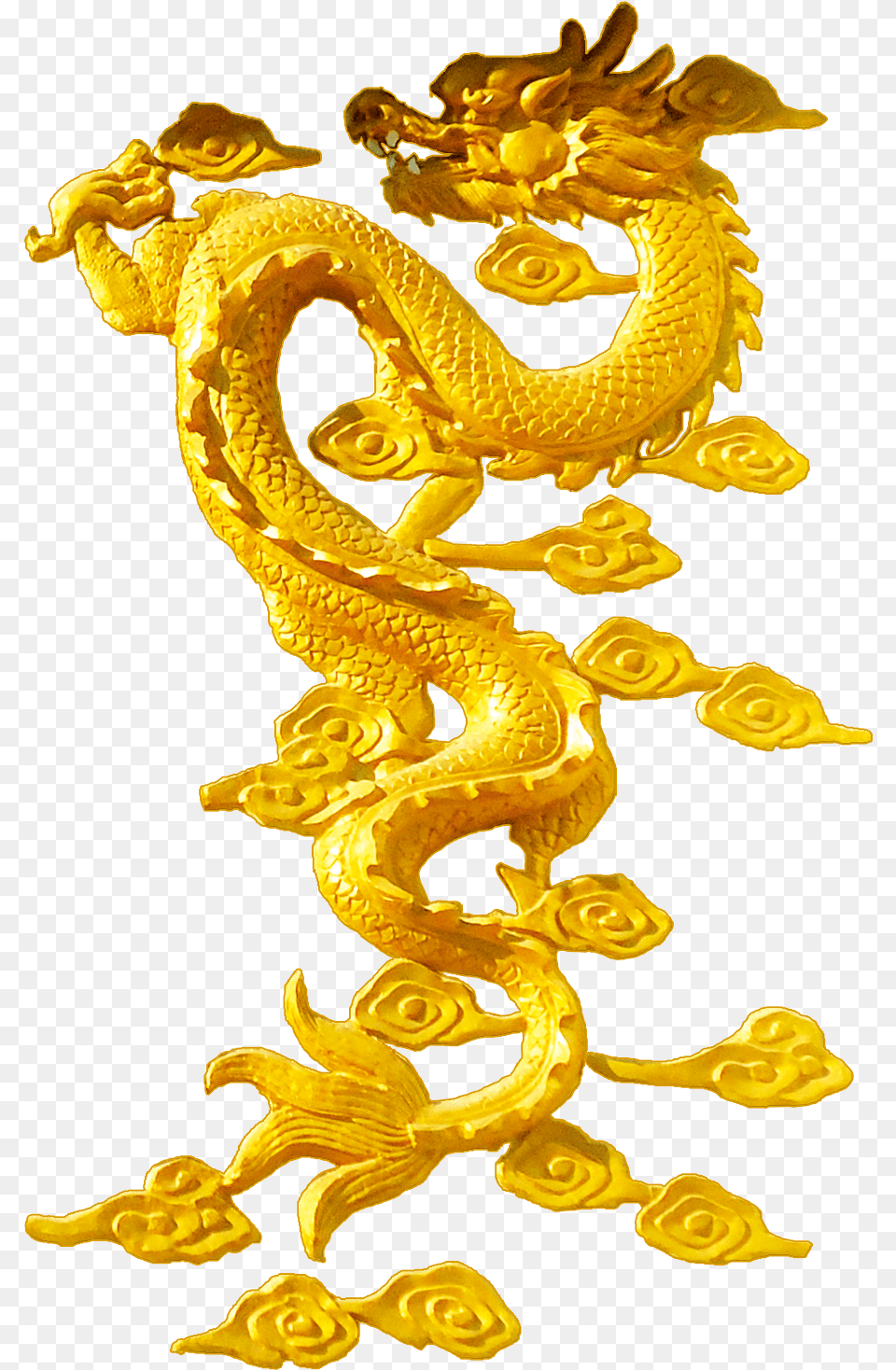 Chinese Dragon Golden Dragon Chinese Dragon Gold, Animal, Dinosaur, Reptile, Treasure Free Png Download
