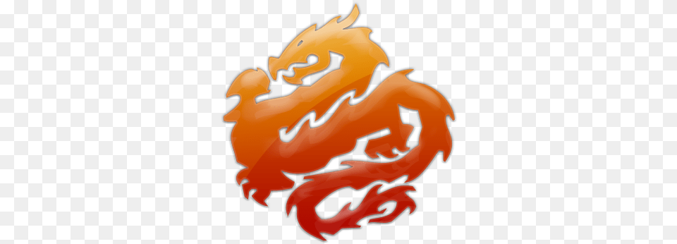 Chinese Dragon Icon Chinese Dragon Logo No Background, Bulldozer, Machine Png