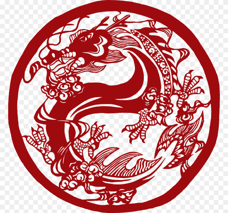 Chinese Dragon Logo Chinese New Year Dragon Pin Back Button, Pattern Png