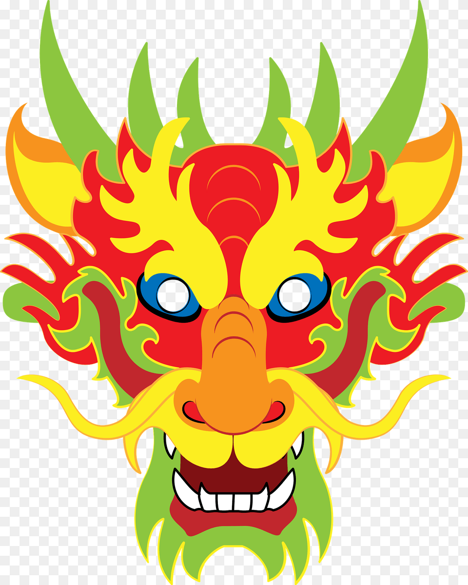 Chinese Dragon Mask Clipart, Animal, Dinosaur, Reptile Png