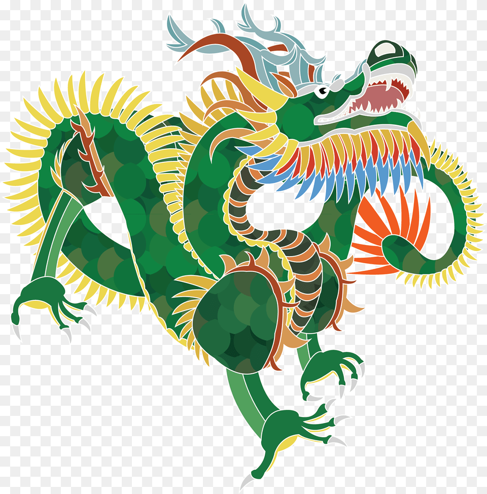 Chinese Dragon On Behance, Animal, Dinosaur, Reptile Free Png
