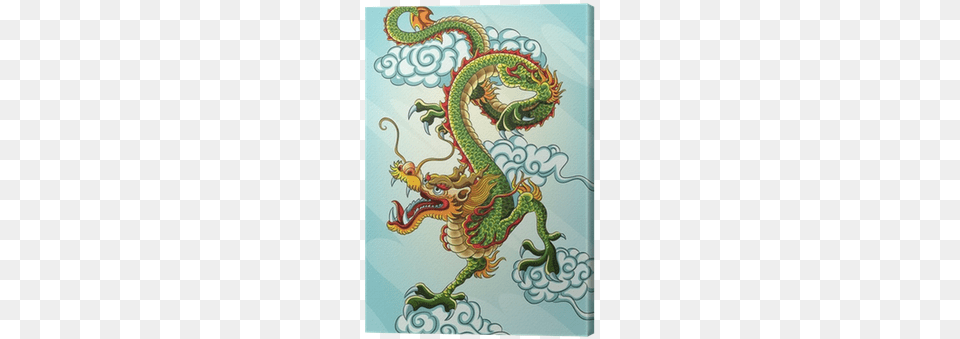 Chinese Dragon Painting Canvas Print Pixers We Traditional Chinese Dragon Painting Png Image