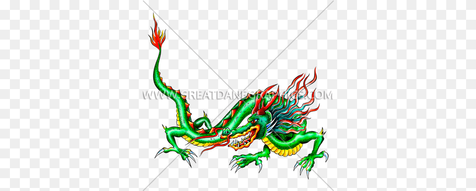 Chinese Dragon Production Ready Artwork For T Shirt Printing Illustration, Bow, Weapon Free Transparent Png