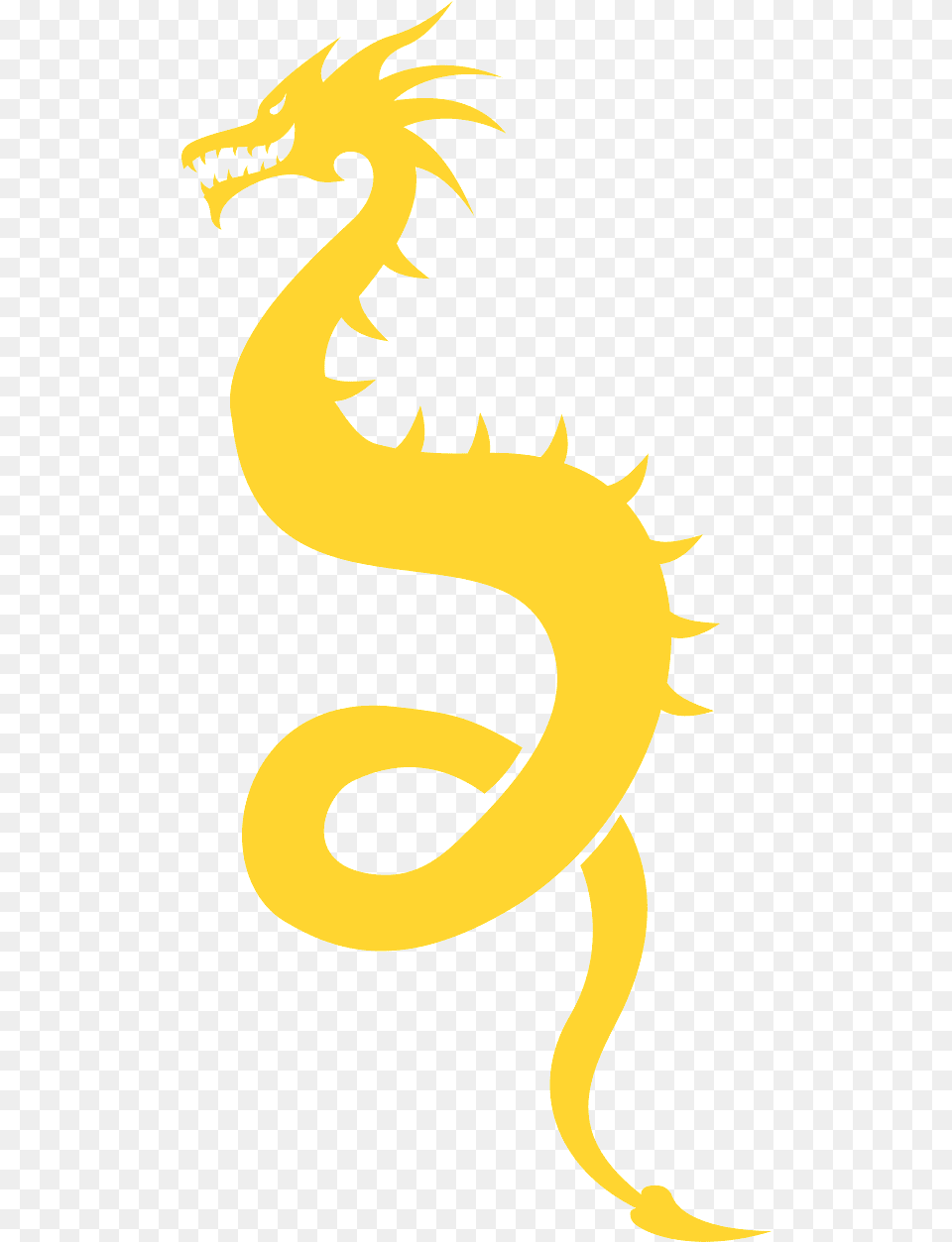 Chinese Dragon Silhouette Gold Dragon Silhouette, Animal, Fish, Sea Life, Shark Png Image