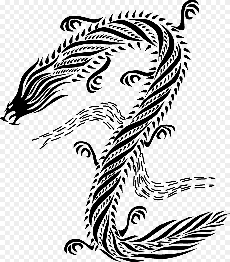 Chinese Dragon Style Art, Animal, Dinosaur, Reptile, Pattern Png Image