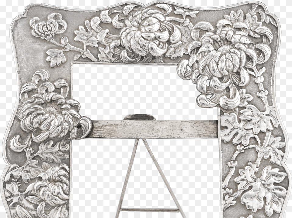 Chinese Export Silver Frame Antique Silver Photo Frame, Home Decor, Cushion Free Png Download