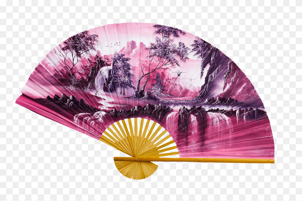 Chinese Fan Purple, Cap, Clothing, Hat, Swimwear Free Png Download