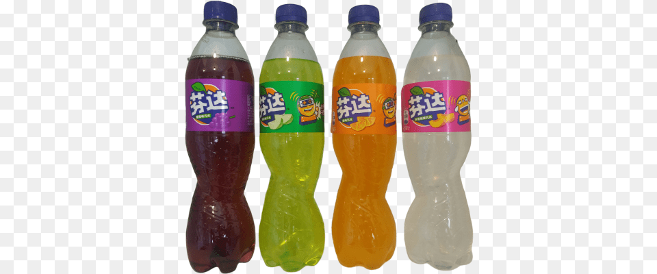 Chinese Fanta White Peach Apple Grape Orange 500ml Bottles Chinese Fanta, Beverage, Bottle, Pop Bottle, Soda Free Transparent Png