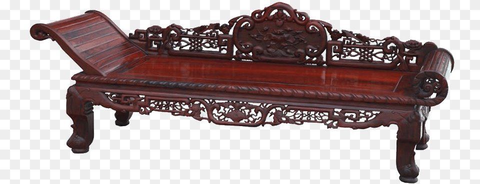 Chinese Furniture Image Vintage Wooden Coffee Table, Bench, Couch Free Png Download