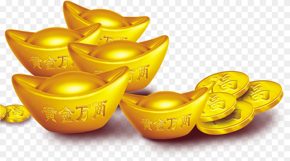 Chinese Gold Ingot Chinese Gold Ingot, Treasure Png