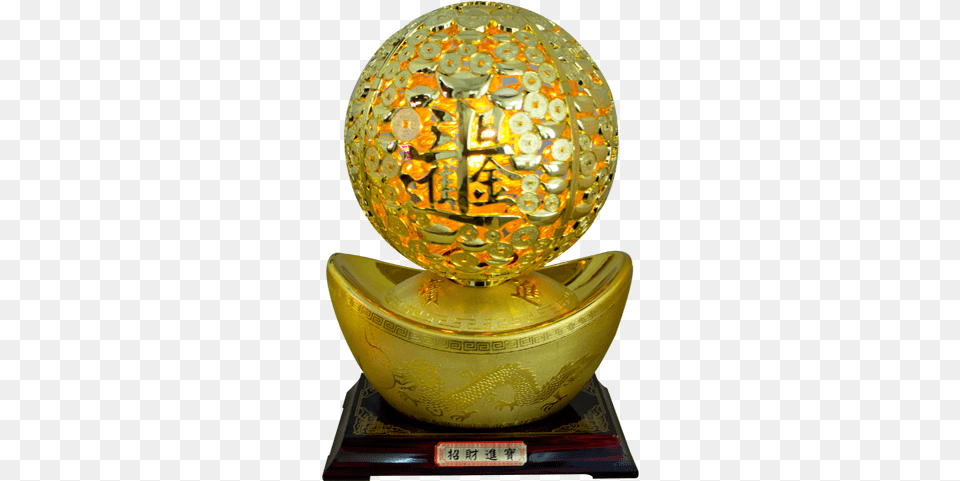 Chinese Good Luck Rotating Lamp Sphere Trophy Png