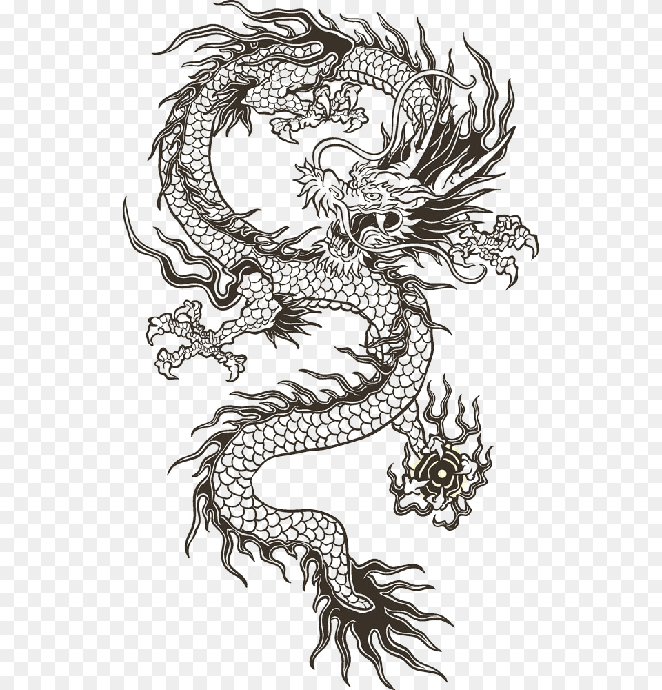Chinese Illustration Totem Transprent Download Chinese Dragon Transparent, Person Png