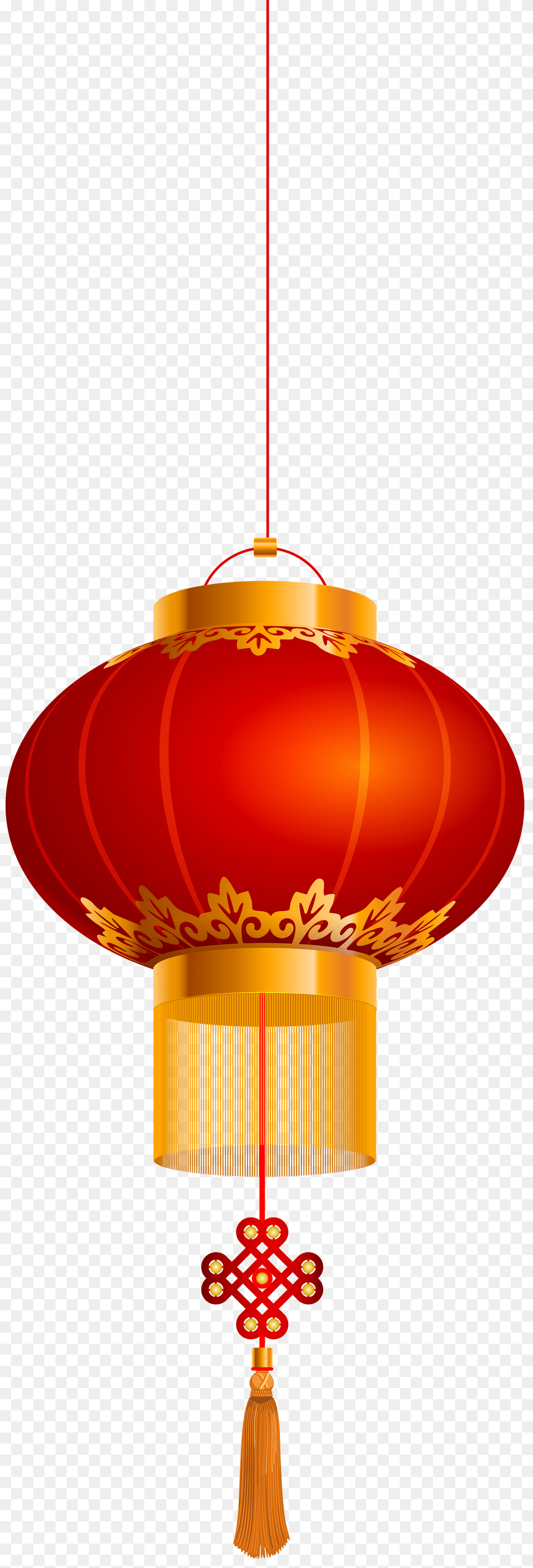 Chinese Lantern Gold Red Clip Art Free Png