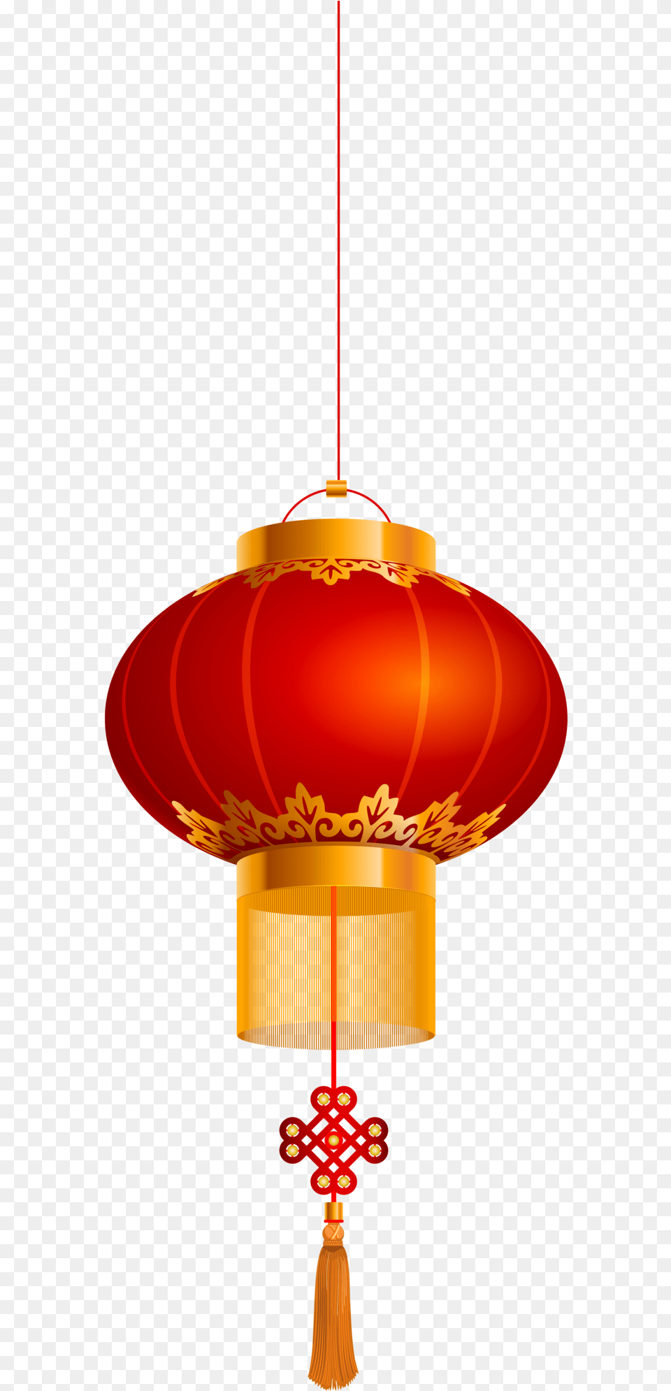 Chinese Lantern Gold Red Clip Art Transparent Chinese Lantern, Lamp, Lampshade Free Png