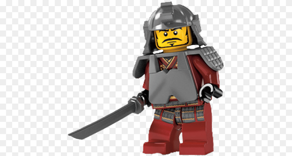 Chinese Lego Warrior Icon, Person, Samurai, Face, Head Free Png Download