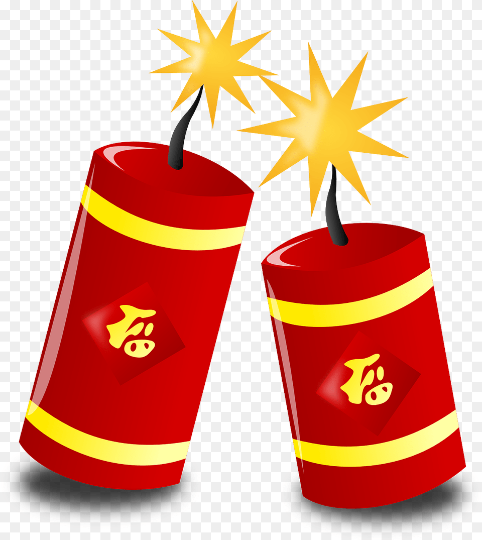 Chinese New Year Clip Art, Dynamite, Weapon, Candle Free Png