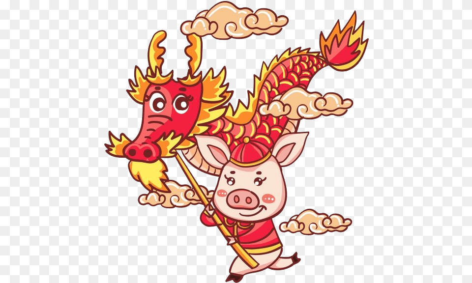 Chinese New Year Dragon Background Png