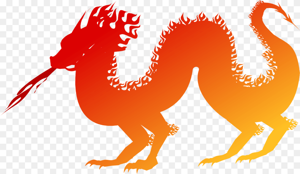 Chinese New Year Dragon Clip Art Orange Chinese Dragon Breathing Fire, Adult, Female, Person, Woman Png