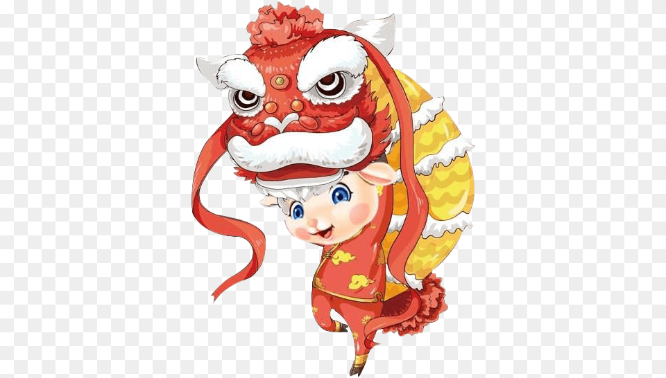 Chinese New Year Dragon Hd Chinese New Year Clipart, Baby, Person, Face, Head Free Png