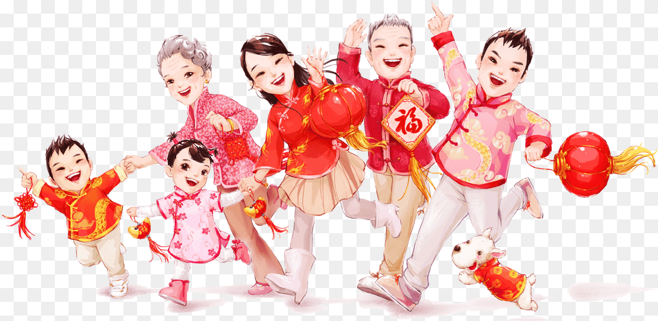 Chinese New Year Family Reunion Dinner, Adult, Person, People, Woman Png Image