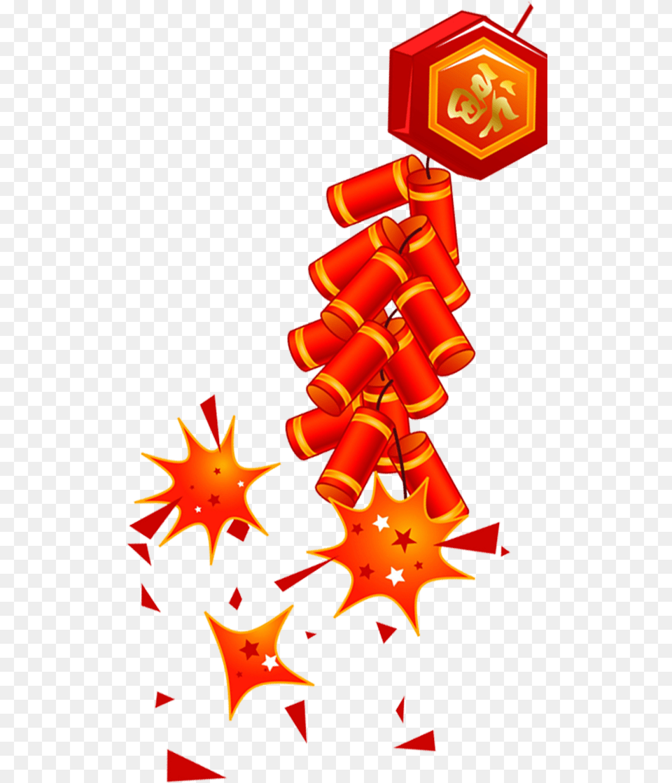 Chinese New Year Fire Cracker Logo Transparent Cartoons Transparent Background Chinese Firecracker, Dynamite, Weapon Free Png