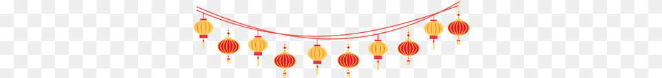 Chinese New Year Garland Chinese Lanterns, Lamp, Lantern Free Png Download