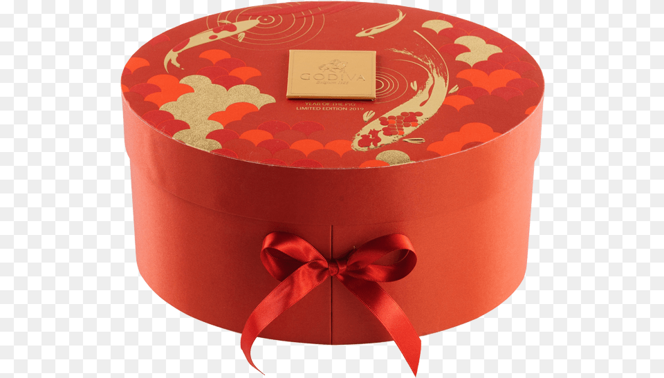 Chinese New Year Oval Luxury Gift Box 36 Pieces Box Free Png