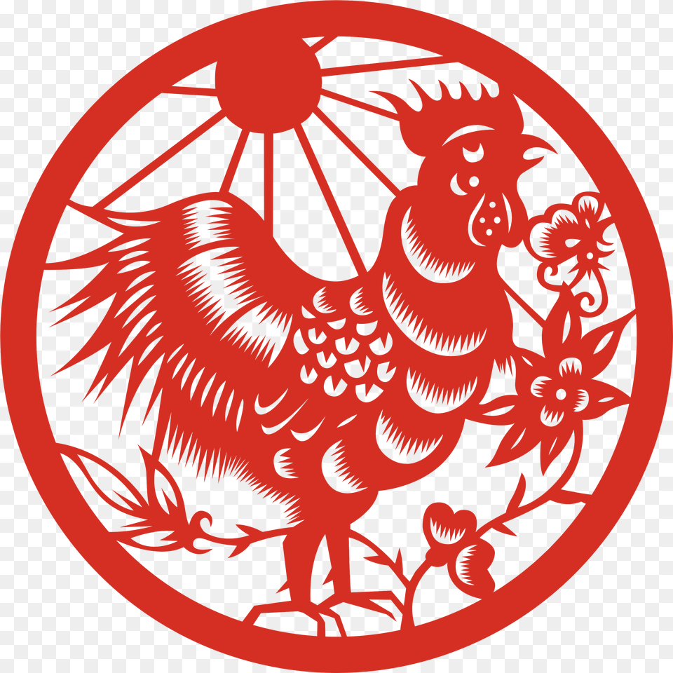 Chinese New Year Rooster Picture Chinese New Year Rooster Art, Emblem, Symbol, Dragon Png