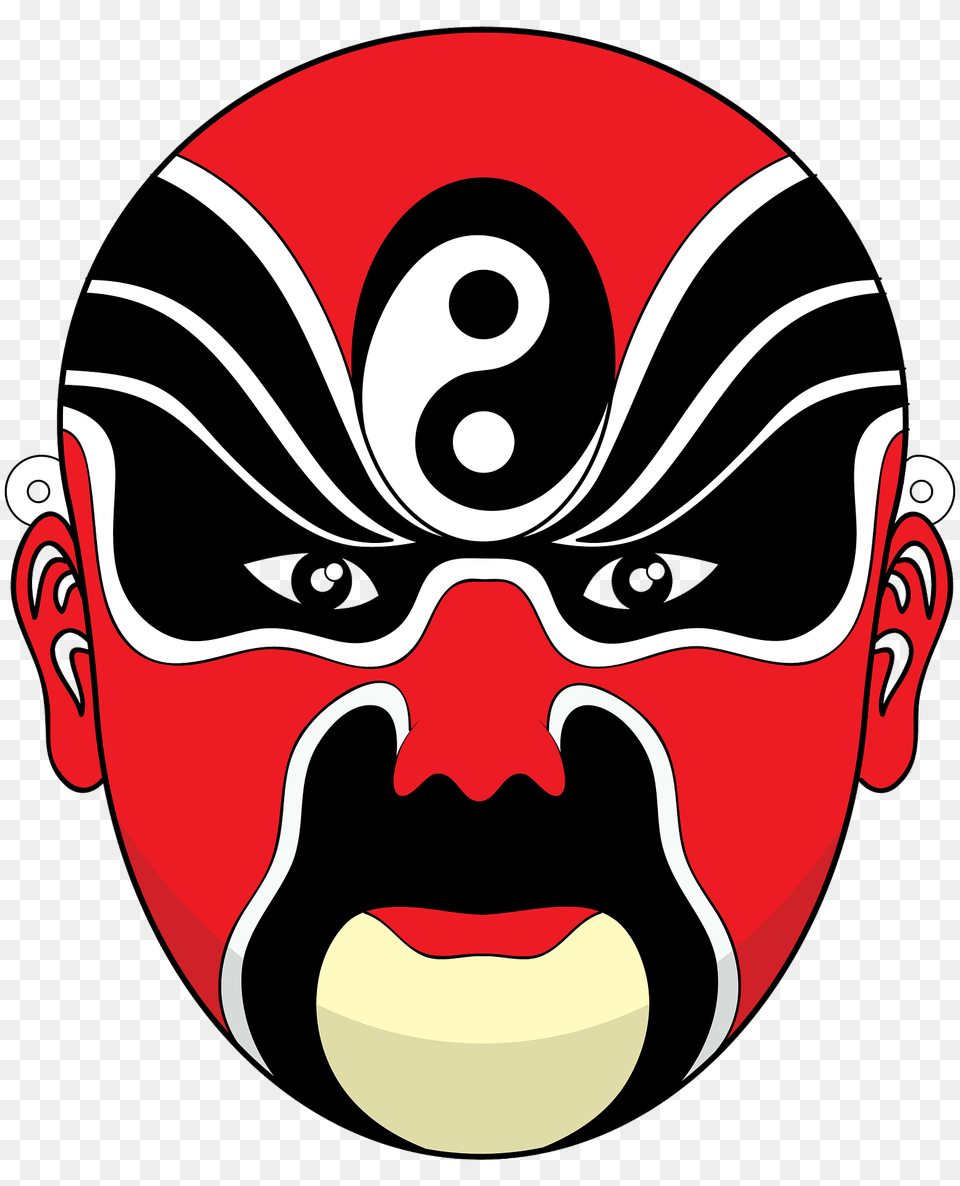 Chinese Opera Mask Red Clipart, Face, Head, Person, Photography Free Transparent Png